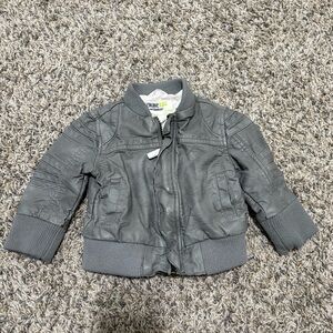 12m Gray “Leather” Jacket